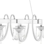 Подвесная люстра Lightstar Corno 821160 Цвет арматуры хром Цвет плафонов прозрачный от ImperiumLoft