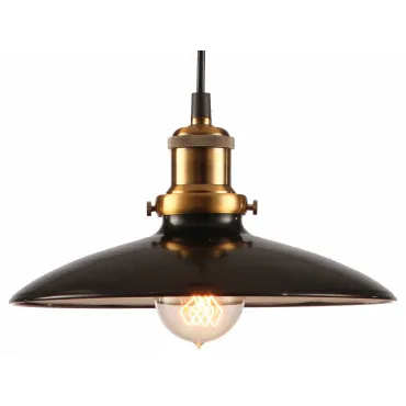 Подвесной светильник Lussole Glen Cove GRLSP-9604 Цвет плафонов черный Цвет арматуры бронза