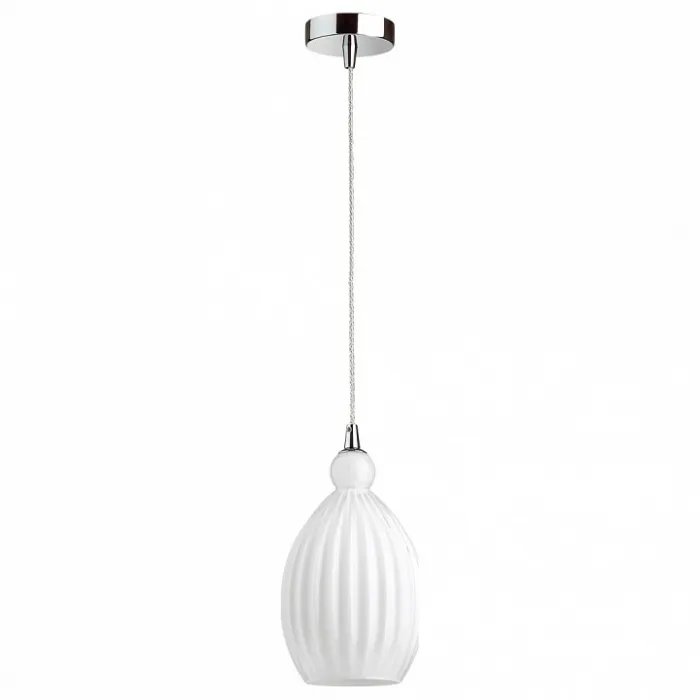 Подвесной светильник Odeon Light Storzo 4775/1 Цвет плафонов белый Цвет арматуры хром от ImperiumLoft