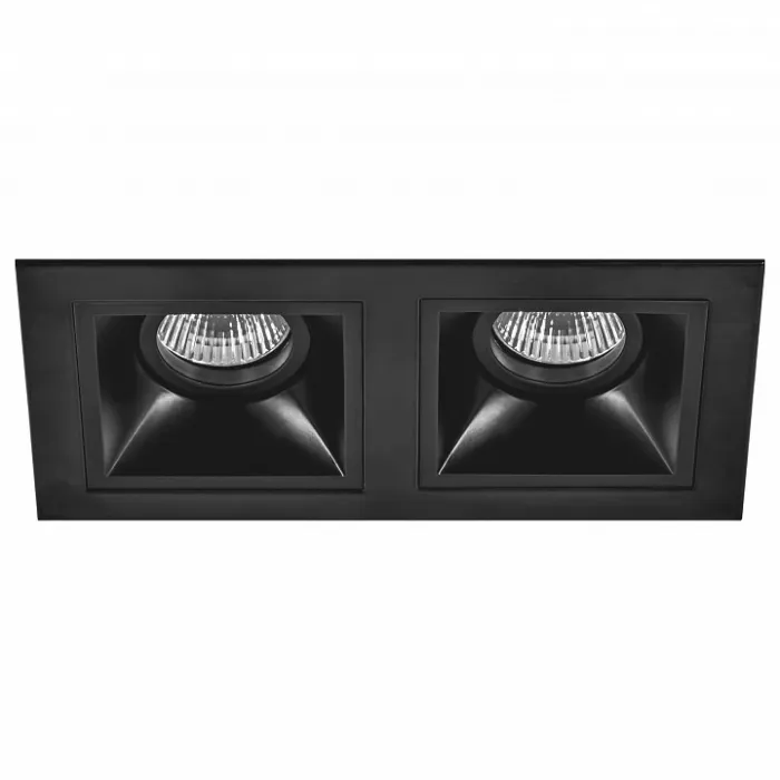 Встраиваемый светильник Lightstar Domino D5270707 цвет арматуры черный от ImperiumLoft