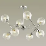 Люстра на штанге Lumion Everly 4438/8C Цвет арматуры хром Цвет плафонов прозрачный от ImperiumLoft