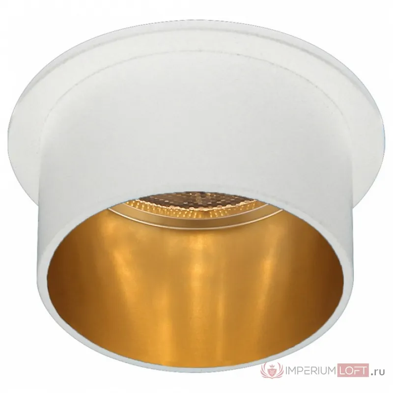 Встраиваемый светильник Feron Saffit 29734 Цвет арматуры белый Цвет плафонов золото от ImperiumLoft