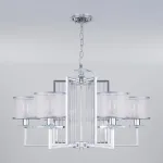 Подвесная люстра Eurosvet Fargo 60108/6 хром Цвет арматуры хром Цвет плафонов серебро от ImperiumLoft