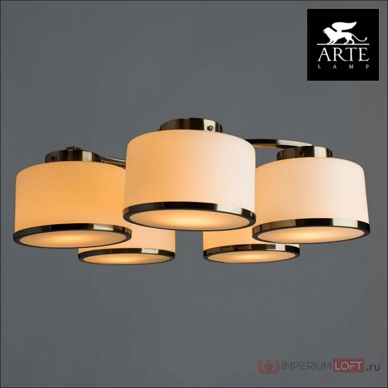 Потолочная люстра Arte Lamp Manhattan A9495PL-5AB Цвет арматуры бронза Цвет плафонов бронза от ImperiumLoft