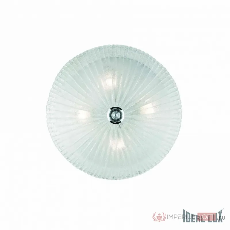 Накладной светильник Ideal Lux Shell SHELL PL4 TRASPARENTE Цвет арматуры хром Цвет плафонов прозрачный от ImperiumLoft