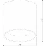Накладной светильник Elektrostandard Light LED 35132/H черный