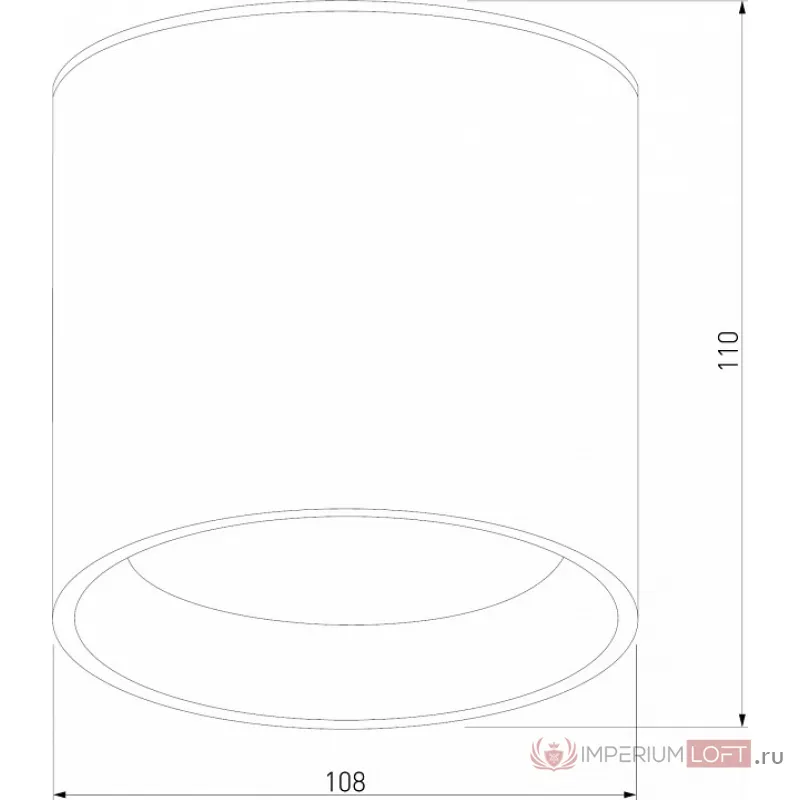 Накладной светильник Elektrostandard Light LED 35132/H черный от ImperiumLoft