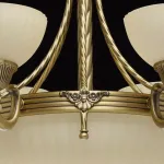 Подвесная люстра MW-Light Афродита 1 317010809 Цвет арматуры бронза Цвет плафонов кремовый от ImperiumLoft
