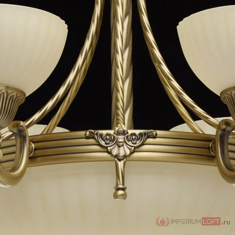 Подвесная люстра MW-Light Афродита 1 317010809 Цвет арматуры бронза Цвет плафонов кремовый от ImperiumLoft