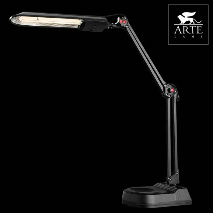 Настольная лампа офисная Arte Lamp Desk A5810LT-1BK Цвет арматуры черный Цвет плафонов черный от ImperiumLoft