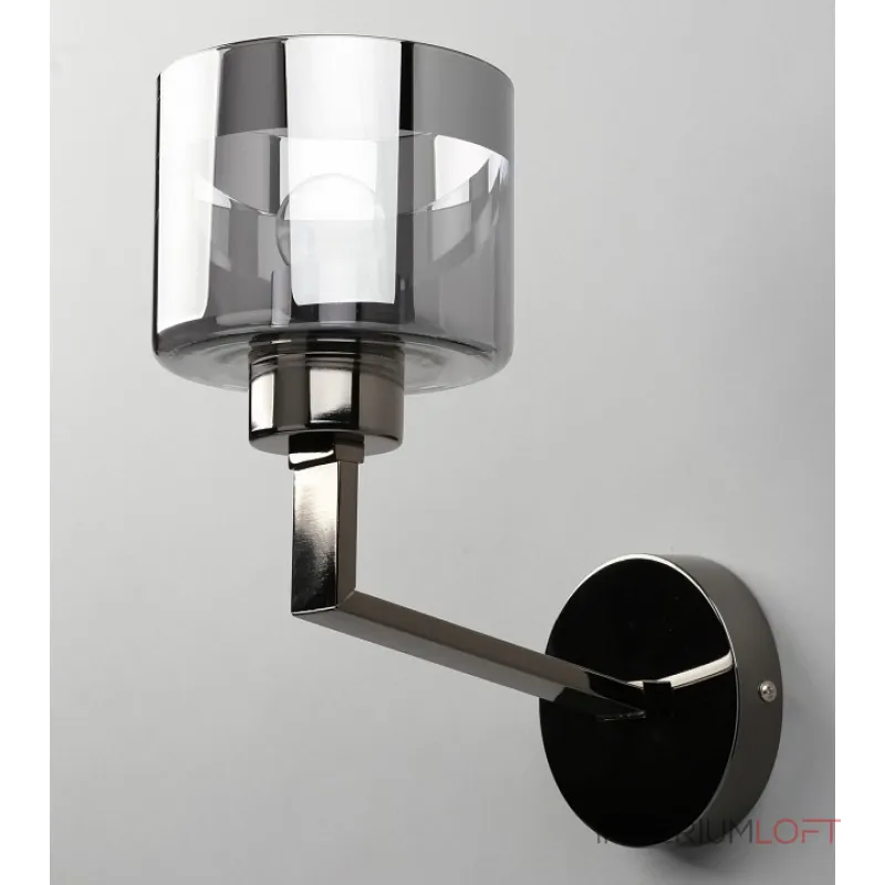 Бра Omnilux Lizzano OML-88901-01 Цвет арматуры хром Цвет плафонов серый