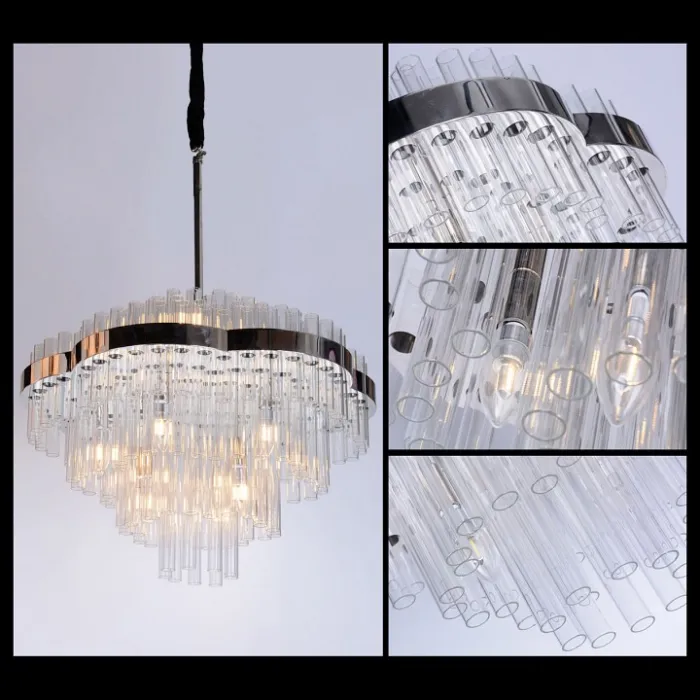 Подвесной светильник DeLight Collection Crystal Chemistry GP15071-L nickel от ImperiumLoft