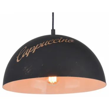 Подвесной светильник Arte Lamp Caffe A5063SP-1BN Цвет арматуры черный Цвет плафонов медь