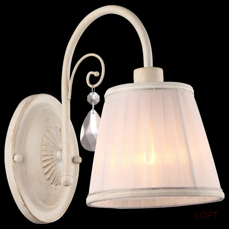 Бра Arte Lamp Alexia A9515AP-1WG Цвет арматуры золото Цвет плафонов белый