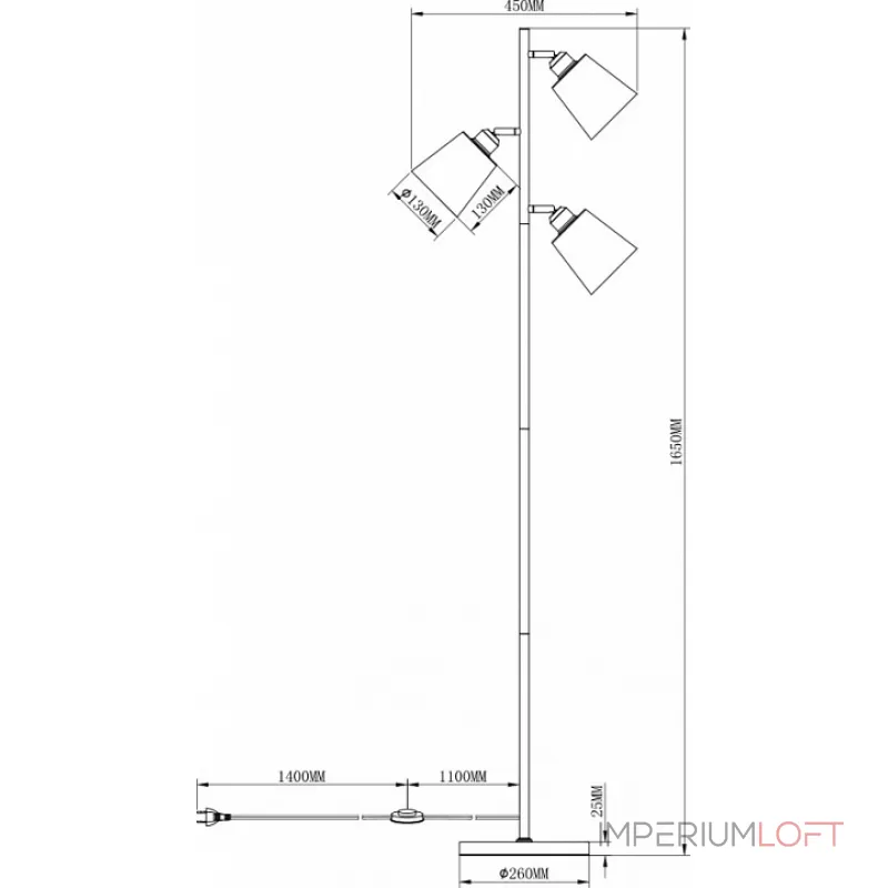Торшер Moderli Floor V3051-3F от ImperiumLoft Торшер Moderli Floor V3051-3F от ImperiumLoft