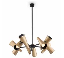 Люстра на штанге Maytoni Giro MOD095PL-10BS Цвет плафонов латунь