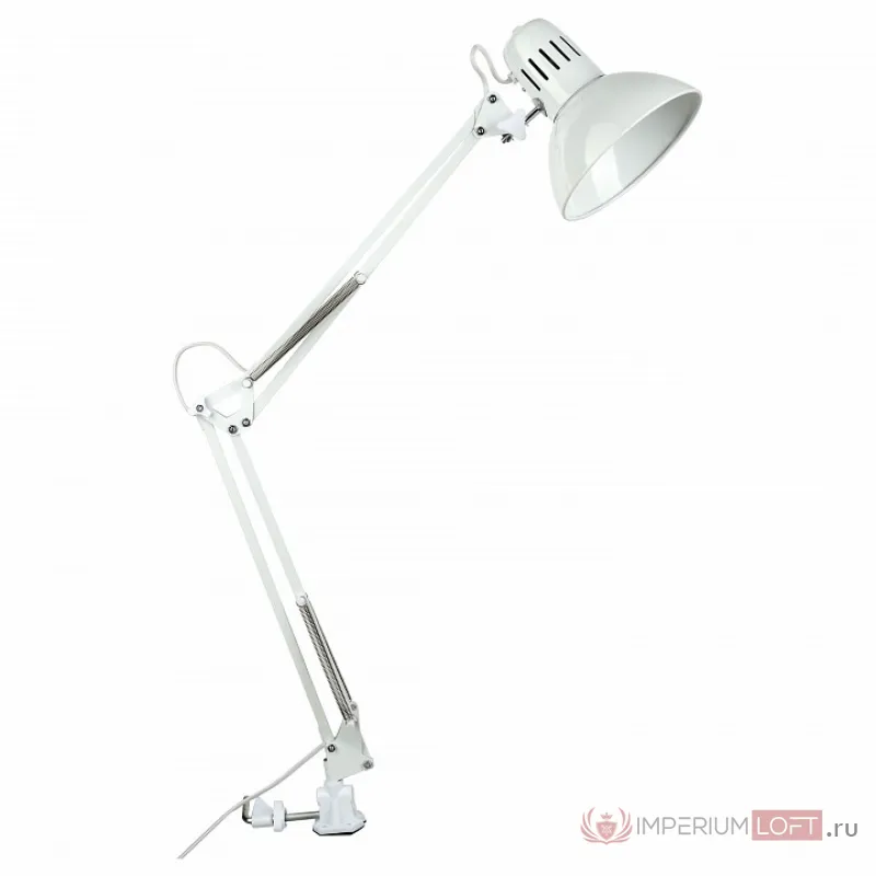 Настольная лампа офисная Arte Lamp Senior A6068LT-1WH Цвет арматуры белый Цвет плафонов белый от ImperiumLoft