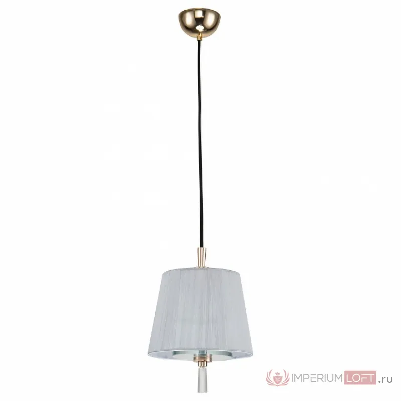 Подвесной светильник Favourite Sade 2690-1P цвет арматуры золото цвет плафонов серый от ImperiumLoft