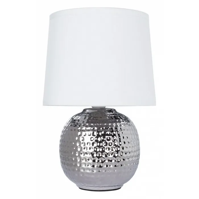 Настольная лампа декоративная Arte Lamp Merga A4001LT-1CC Цвет арматуры Серый Цвет плафонов Белый от ImperiumLoft