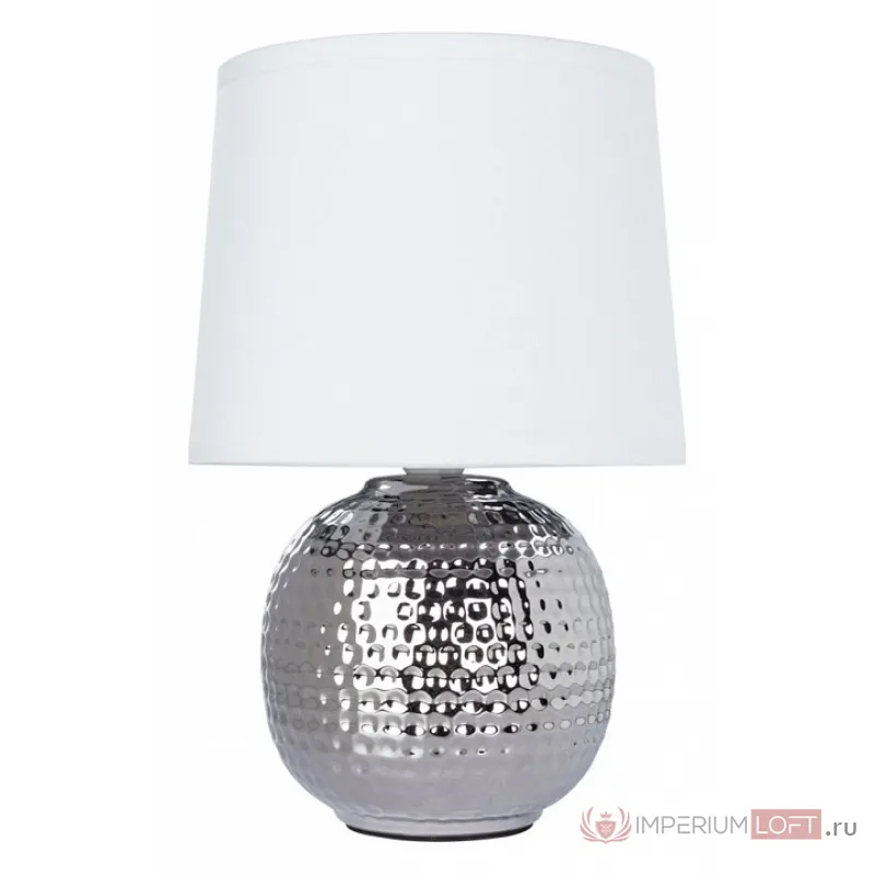 Настольная лампа декоративная Arte Lamp Merga A4001LT-1CC Цвет арматуры Серый Цвет плафонов Белый от ImperiumLoft
