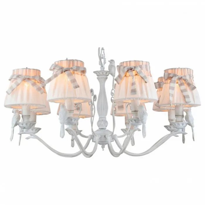 Подвесная люстра Maytoni Bird ARM013-08-W Цвет арматуры белый Цвет плафонов белый от ImperiumLoft