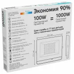 Настенно-потолочный прожектор Gauss Elementary 613100110 Цвет плафонов прозрачный