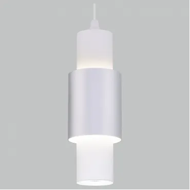 Подвесной светильник Eurosvet Bento 50204/1 LED Цвет плафонов серебро Цвет арматуры белый от ImperiumLoft