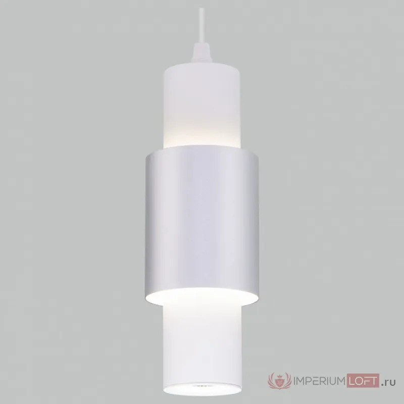 Подвесной светильник Eurosvet Bento 50204/1 LED Цвет плафонов серебро Цвет арматуры белый от ImperiumLoft
