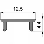 Профиль накладной  Deko-Light P-01-08 983007
