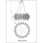 Подвесная люстра Wertmark Floriane WE119.20.303