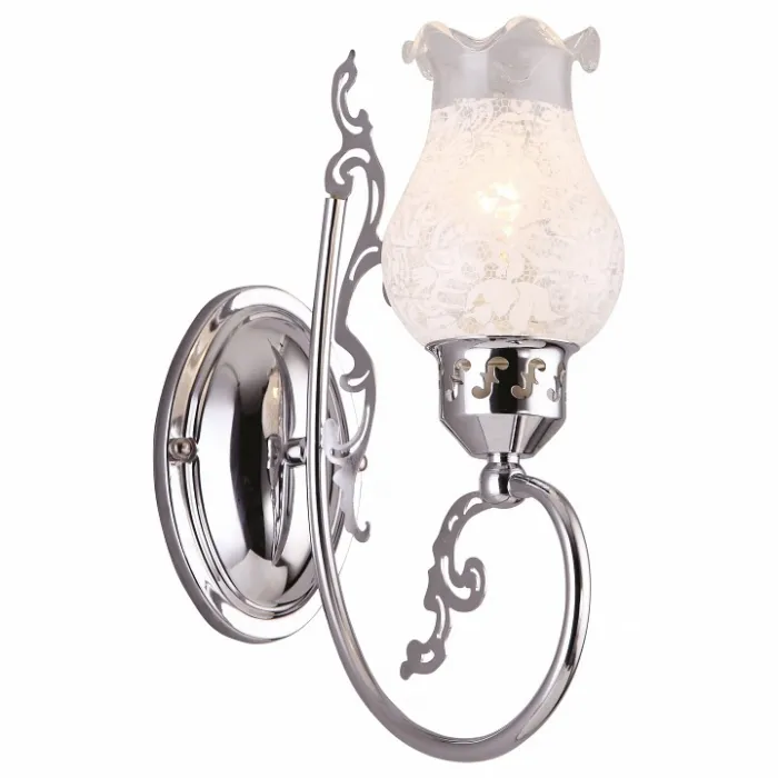 Бра Arte Lamp Ballerina A9561AP-1CC Цвет арматуры хром Цвет плафонов белый от ImperiumLoft
