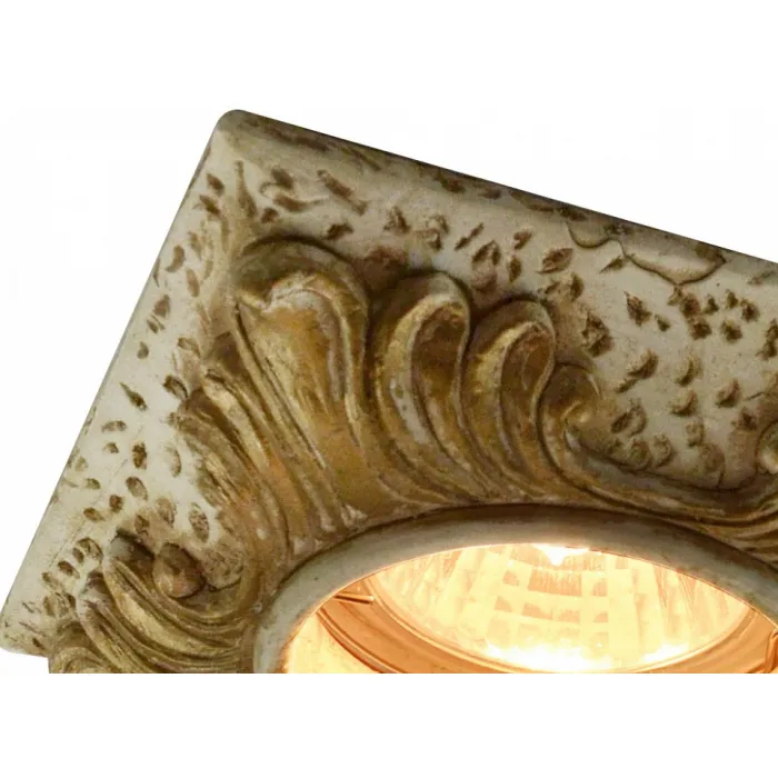 Встраиваемый светильник Arte Lamp Plaster A5262PL-1WC Цвет арматуры кремовый Цвет плафонов прозрачный от ImperiumLoft