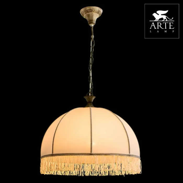 Подвесной светильник Arte Lamp Victoriana 1 A2116SP-1WG Цвет арматуры золото Цвет плафонов белый от ImperiumLoft