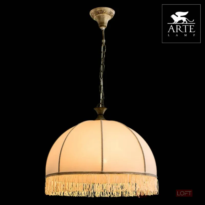 Подвесной светильник Arte Lamp Victoriana 1 A2116SP-1WG Цвет арматуры золото Цвет плафонов белый от ImperiumLoft