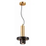 Подвесной светильник ST-Luce Pietra SL1210.403.01 Цвет арматуры золото Цвет плафонов черный от ImperiumLoft