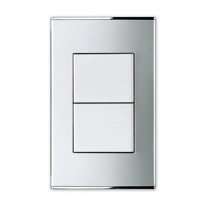 Выключатель двухклавишный Imex Parthenon Silver WRC 2422 Цвет арматуры серебро от ImperiumLoft