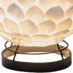 Настольная лампа декоративная Globo Bali I 25854T Цвет плафонов кремовый Цвет арматуры серый