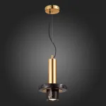 Подвесной светильник ST-Luce Pietra SL1210.403.01 Цвет арматуры золото Цвет плафонов черный от ImperiumLoft