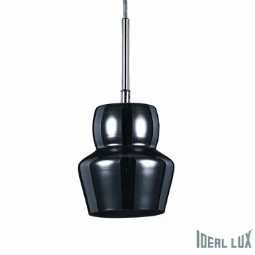 Подвесной светильник Ideal Lux Zeno ZENO SP1 SMALL FUME&#039; Цвет арматуры хром Цвет плафонов серый