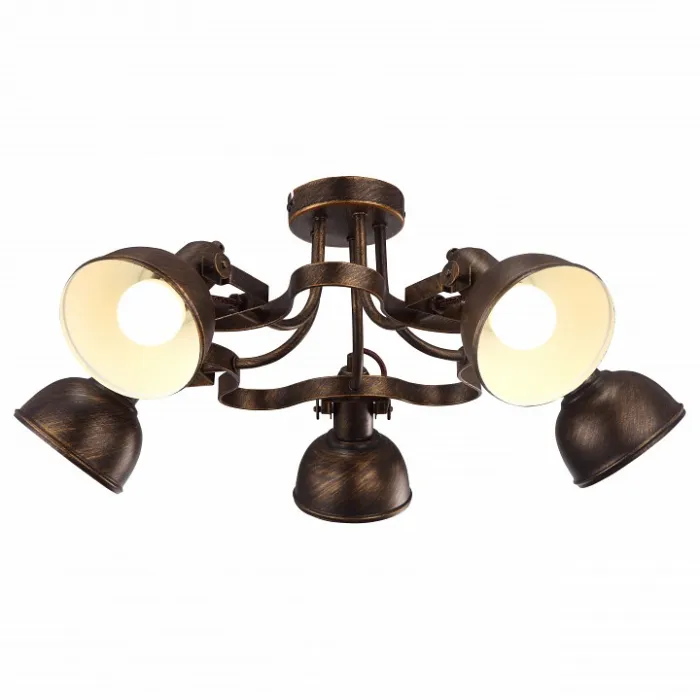 Люстра на штанге Arte Lamp Martin A5216PL-5BR Цвет арматуры коричневый Цвет плафонов коричневый от ImperiumLoft