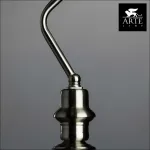 Настольная лампа офисная Arte Lamp Banker A2491LT-1SS Цвет арматуры серебро Цвет плафонов белый от ImperiumLoft