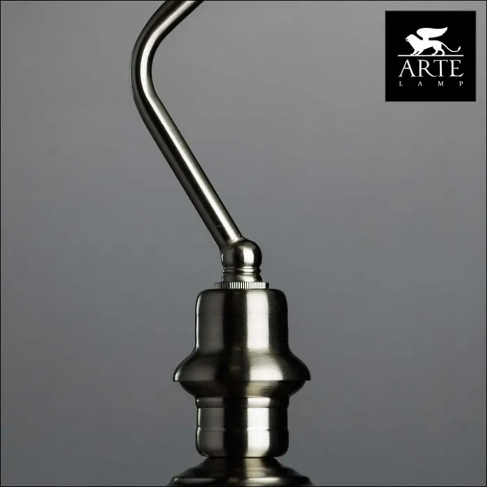 Настольная лампа офисная Arte Lamp Banker A2491LT-1SS Цвет арматуры серебро Цвет плафонов белый от ImperiumLoft