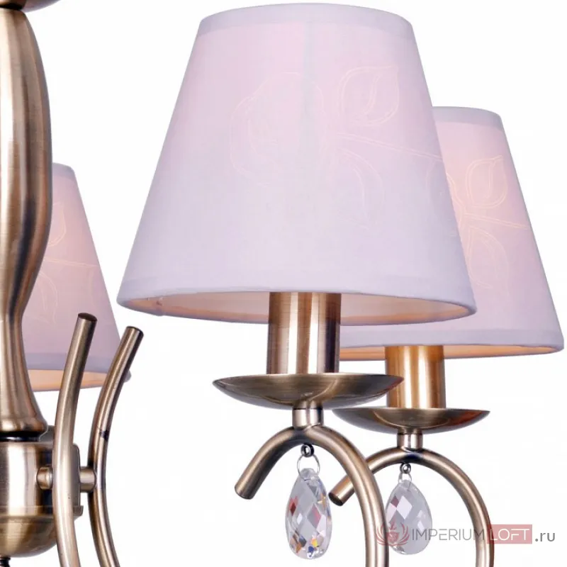 Подвесная люстра TopLight Gillian TL1136-5H Цвет арматуры бронза Цвет плафонов голубой от ImperiumLoft