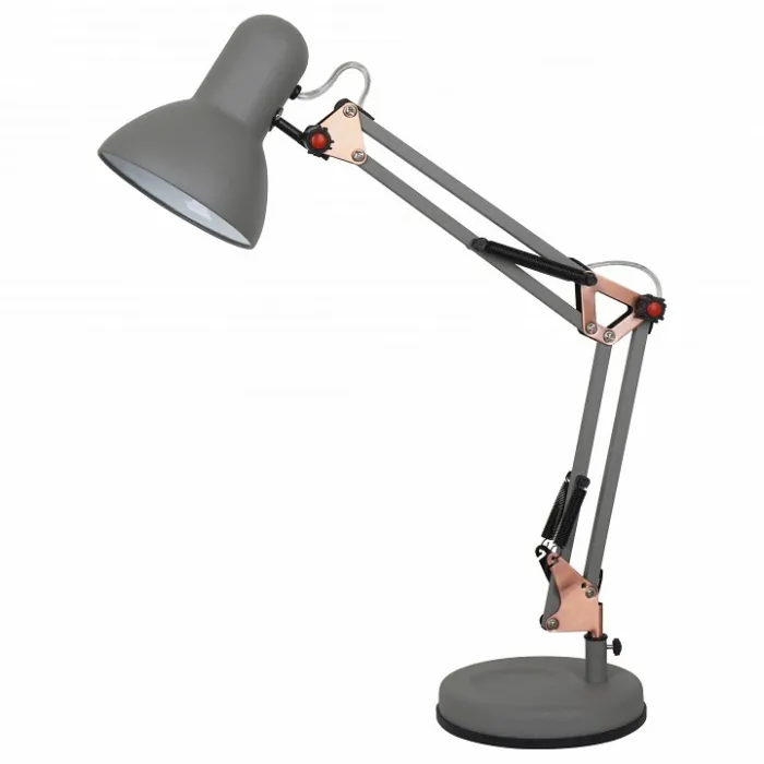 Настольная лампа офисная Arte Lamp Junior A1330LT-1GY Цвет арматуры серый Цвет плафонов серый от ImperiumLoft
