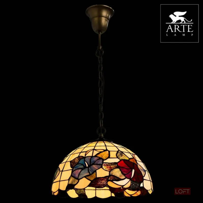 Подвесной светильник Arte Lamp Bouquet A3165SP-1BG Цвет арматуры медь Цвет плафонов разноцветный от ImperiumLoft