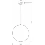 Подвесной светильник Deko-Light Aro 342035 Цвет арматуры серебро Цвет плафонов белый от ImperiumLoft