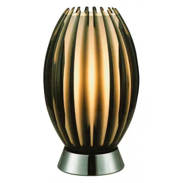 Настольная лампа декоративная Azzardo Elba table AZ0193 Цвет арматуры хром Цвет плафонов коричневый