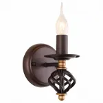Бра Arte Lamp Cartwheel A4550AP-1CK Цвет арматуры коричневый Цвет плафонов белый