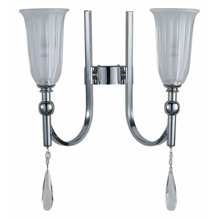 Бра Newport 4800 4802/A chrome Цвет арматуры золото Цвет плафонов белый от ImperiumLoft