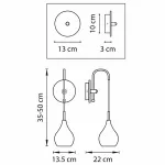 Бра Lightstar Pentola 803539 Цвет арматуры хром Цвет плафонов фиолетовый от ImperiumLoft